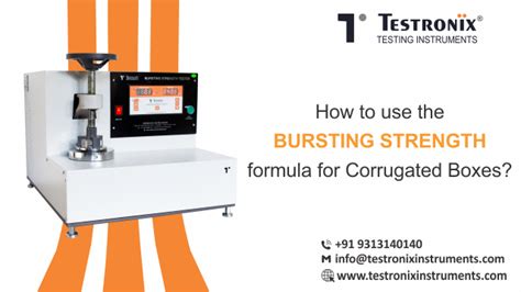 bursting strength test of corrugated box|bursting strength corrugated box formula.